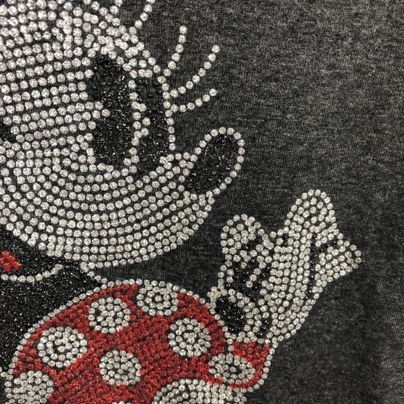 [Disney] Minnie Mouse Sequin look Tee Shirt A0004 - Picture 2 of 4
